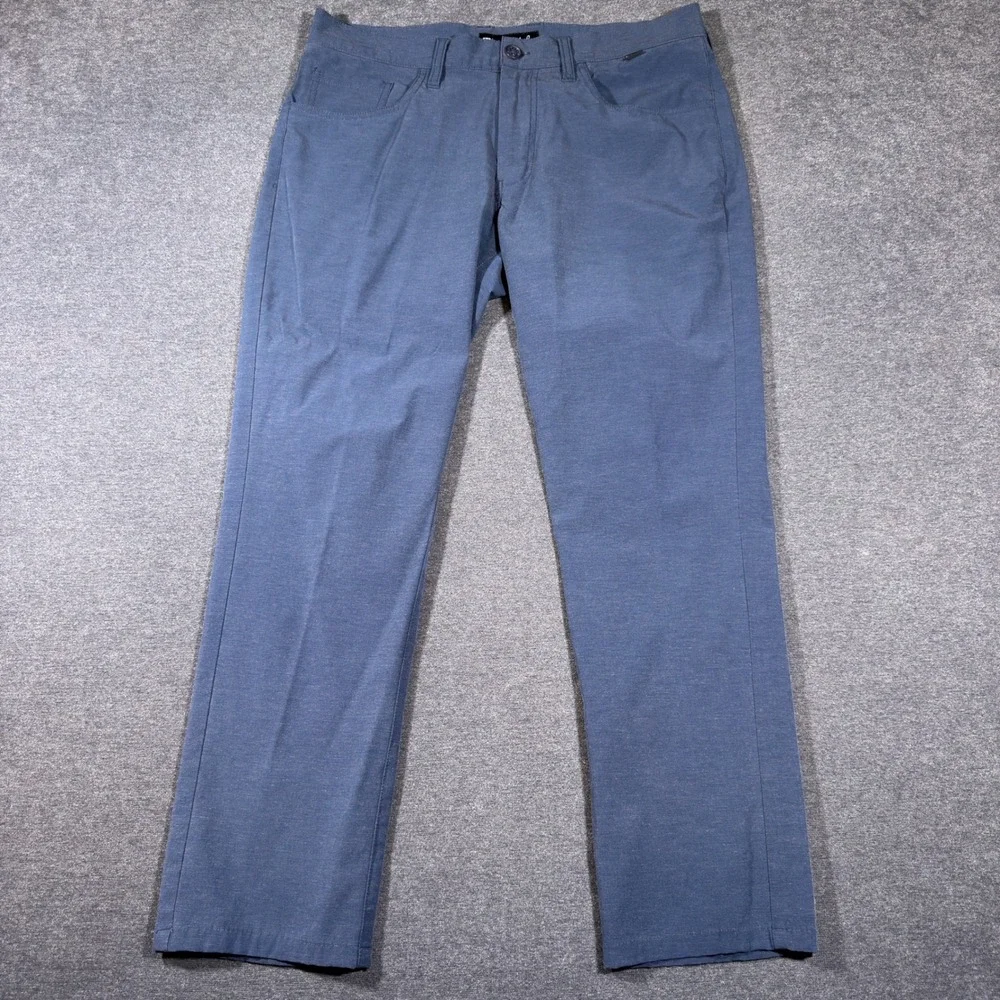 Travis Mathew Pants Mens 34x30 Blue Golf Chino Performance Stretch Casual